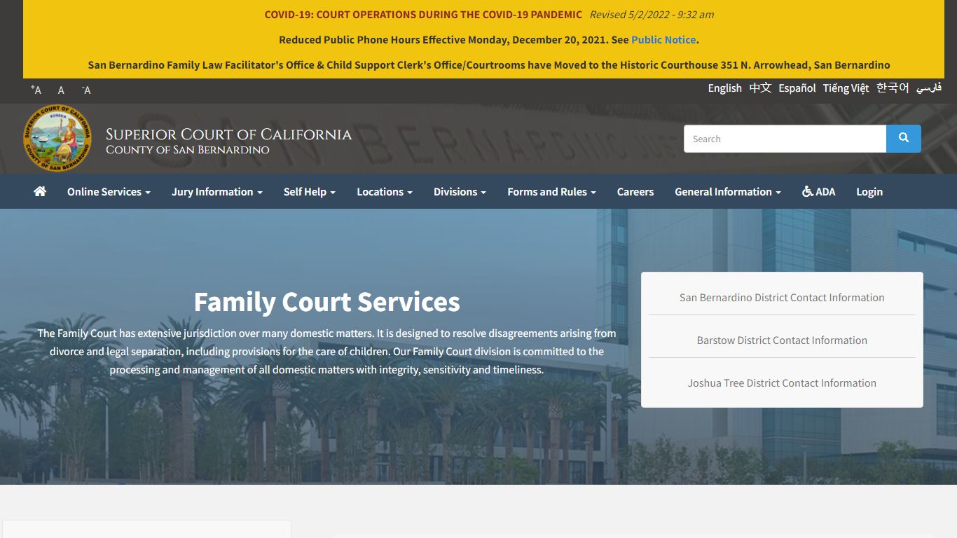 Family Court Services | Superior Court of California